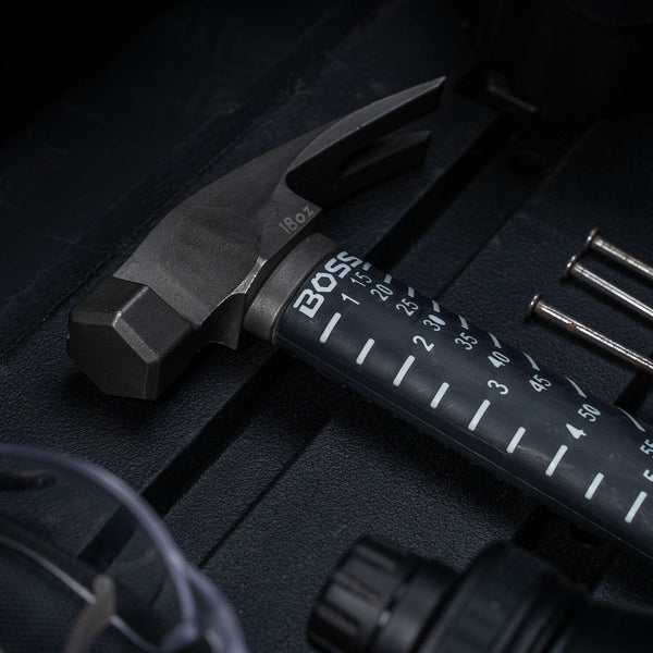 18 oz. Steel Hammer | Poly-Fiberglass Handle Hammer Boss Hammer Co. Smooth Steel