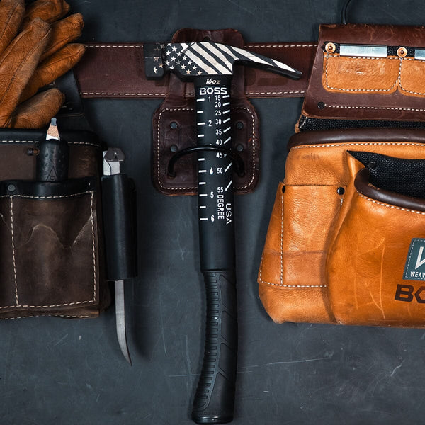 Back in Black- Flag Engraved Titanium Hammer Collection Titanium Boss Hammer Co.