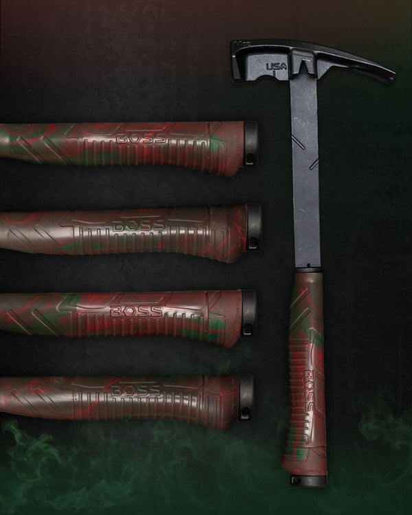 Battle Born Blue Collar Steel Framing Hammer (Limited Edition) Hammer Boss Hammer Co. Green Fire