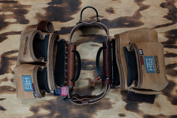BOSS Edition Leather Super Framer Tool Belt Tool Bag Boss Hammer Co.
