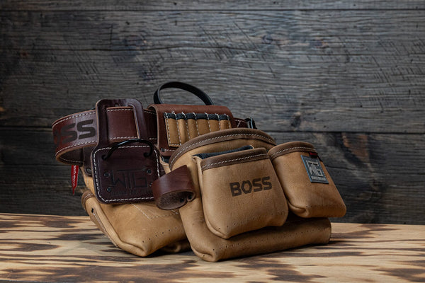 BOSS Edition Leather Super Framer Tool Belt Tool Bag Boss Hammer Co.