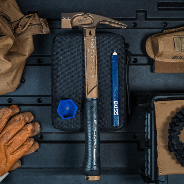 Custom Pro Plus Titanium Hammer Titanium Boss Hammer Co. 14 oz Milled Face Burnt Bronze