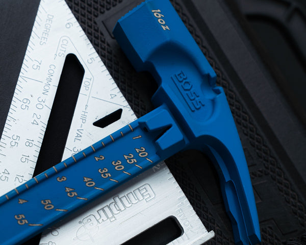 Custom Pro Plus Titanium Hammer Titanium Boss Hammer Co. 16 oz Milled Face Blue