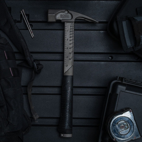 Gen1 Pro Series Titanium Hammer (NO SIDE PULLER/NO TETHER) Titanium Boss Hammer Co. 14 oz Smooth