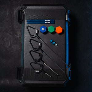 Magnetic cap shown on two Boss Framing Hammers