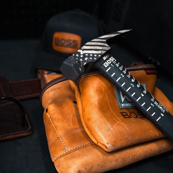 Back in Black- Flag Engraved Titanium Hammer Collection Titanium Boss Hammer Co. 16 oz Titanium Milled 