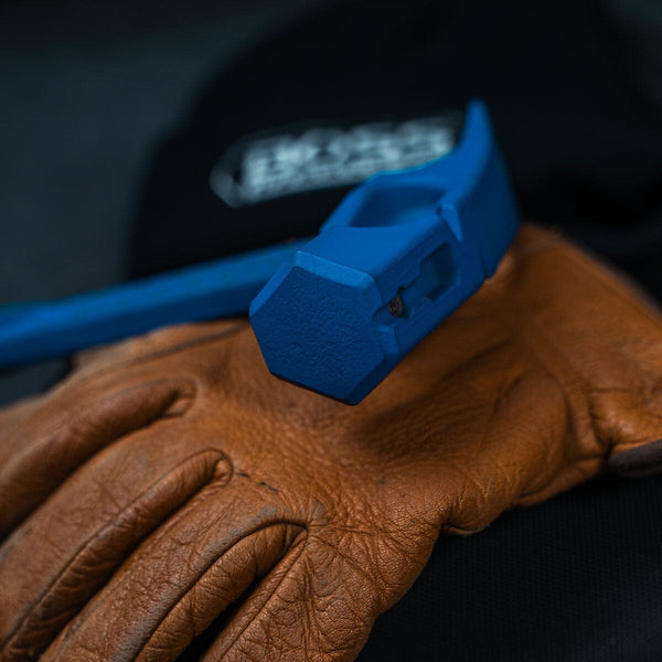 Custom Pro Plus Titanium Hammer Titanium Boss Hammer Co. 14 oz Smooth Face Blue 