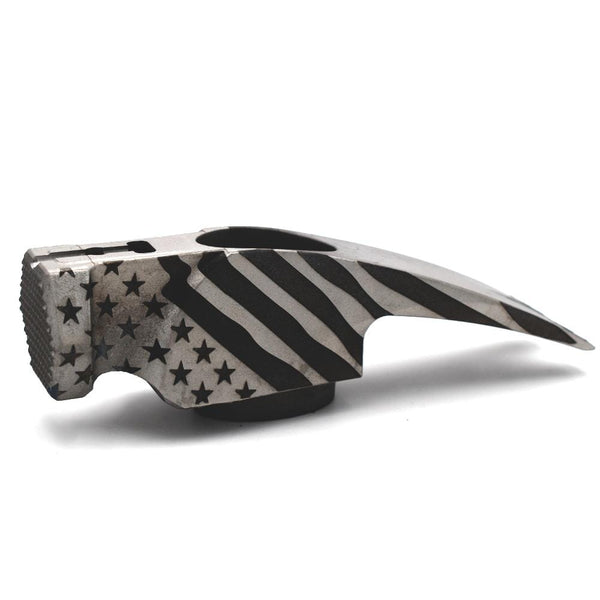 Hickory Hammer | Blemished Titanium Boss Hammer Co. 12 oz Titanium American Flag Head/ Milled Face 