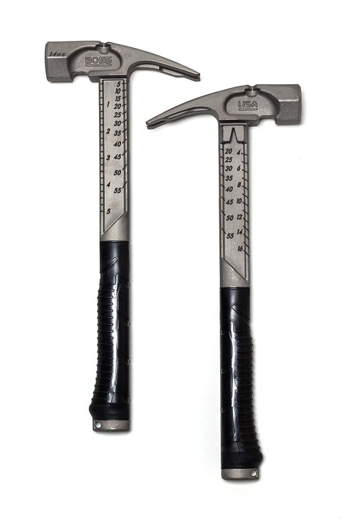 Boss 16oz Titanium Hammer w/ Hickory Handle - Smooth Faced (BH16TIHI18S)
