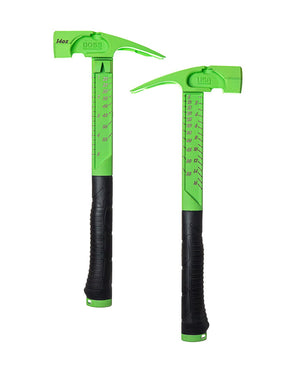 NEW Pro Plus Cerakote Titanium Hammer Titanium Boss Hammer Co. 14 oz Smooth Face Hi-Viz Green 
