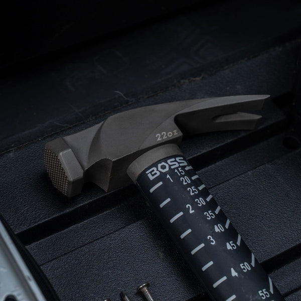 Steel Hammer | Poly-Fiberglass Handle Blemished Hammer Boss Hammer Co. 22 oz Milled Steel 