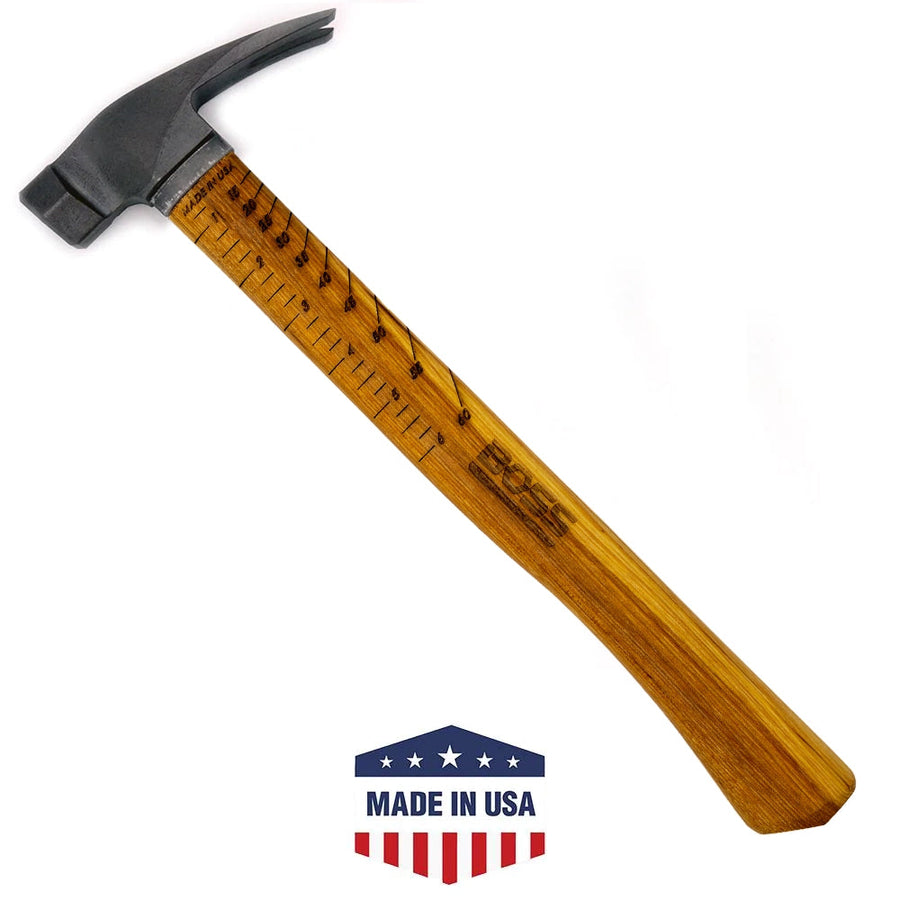 10oz. Titanium Hammer | Hickory Handle Titanium Boss Hammer Straight 