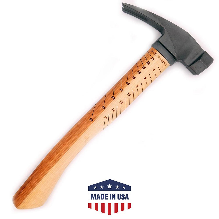 10oz. Titanium Hybrid Hammer | Hickory Handle - Boss Hammer Co.