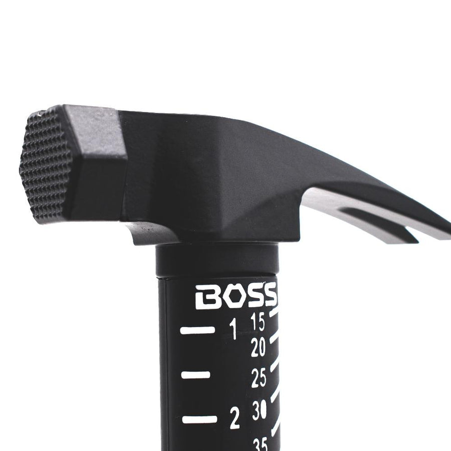 Boss Hammers 18oz Steel Hybrid Fiberglass Handle Hammer Milled Face