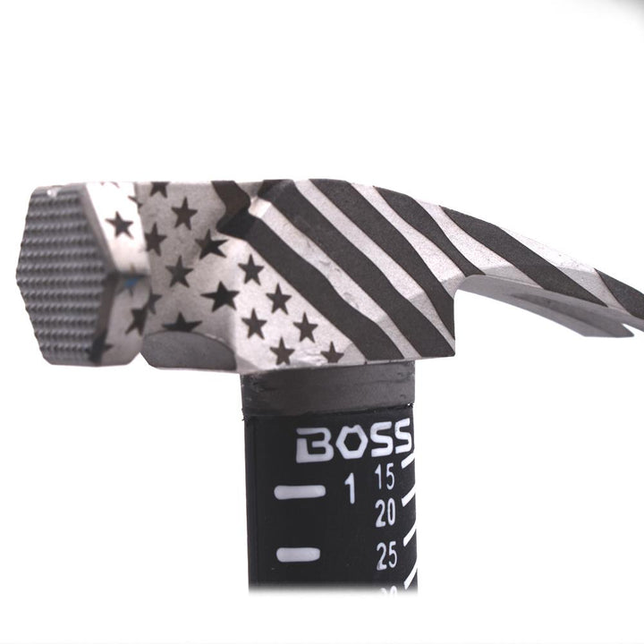 *AMERICAN FLAG CUSTOM* 12oz. Titanium Hybrid Hammer - Boss Hammer Co.