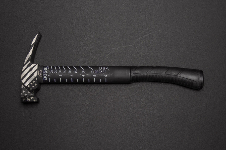 Back in Black Custom Engraved Titanium Hammer Collection Titanium Boss Hammer Co. 14 oz Titanium Milled 