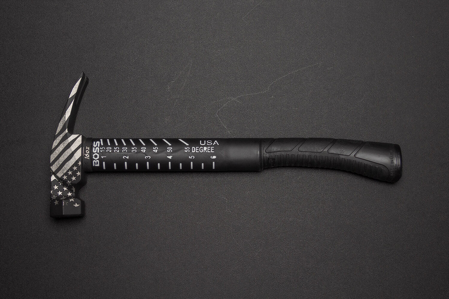 Back in Black Flag Engraved Titanium Hammer Collection Boss Hammer Co.