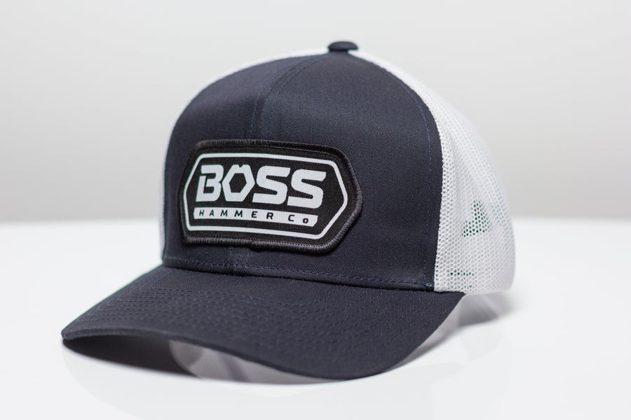 Navy Snapback Hat Boss Hammer Co. 