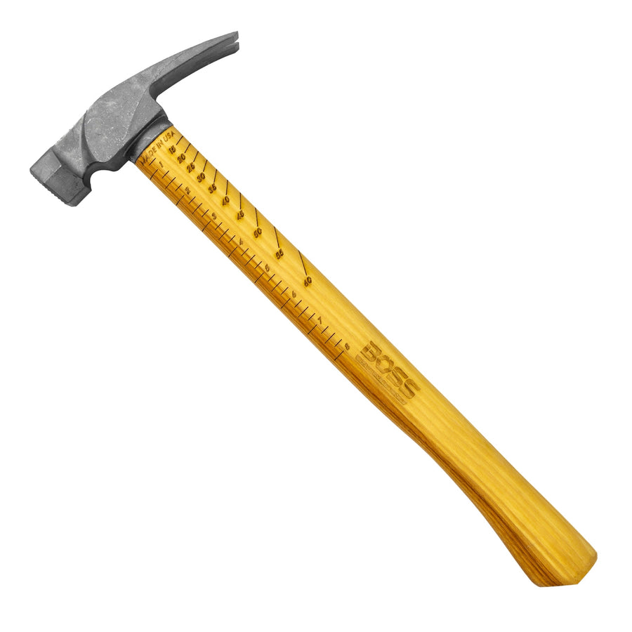 NEW 16 oz. Titanium Hammer | Hickory Handle Titanium Boss Hammer Co. Smooth Straight 