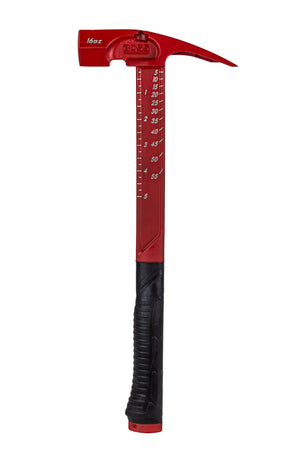 Pro Series Cerakote® Titanium Hammer | Blemished Titanium Boss Hammer Co. 16 oz Milled Red