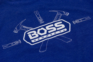 Royal Blue Tee Boss Hammer Co. 