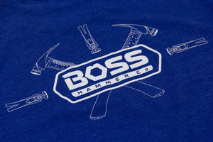 Royal Blue Tee Boss Hammer Co. 